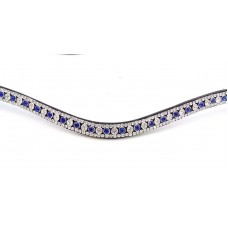 Blue and Silver Crystal Browband