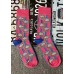 Handmade Colorful shells Print Cotton Crew Socks