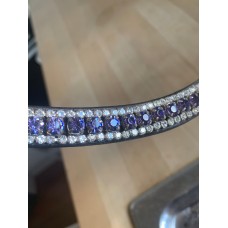 Purple and Silver Crystal Browband