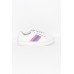 Pepe White Pink Stripe Leather Sneaker