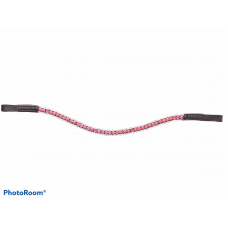 Pink and Silver Crystal Browband